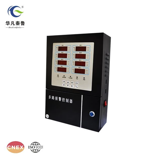 Industrial Gas Leak Detector, 4 Ways Gas Value Display Cabinet, Fixed Install In A Monitor Room