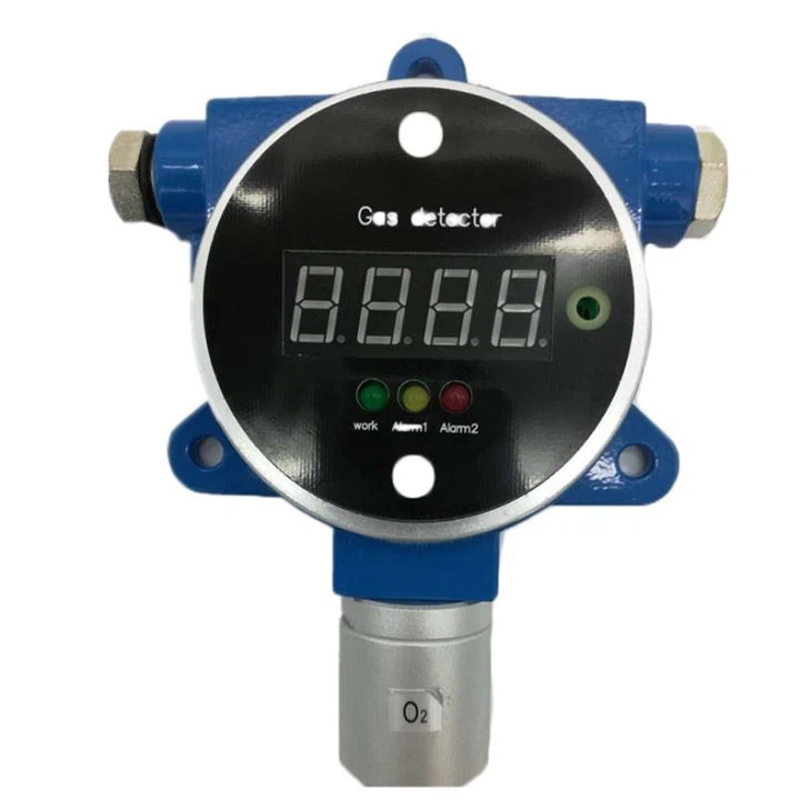 fixed LED display CO H2S NH3 O3 gas sensor gas detector